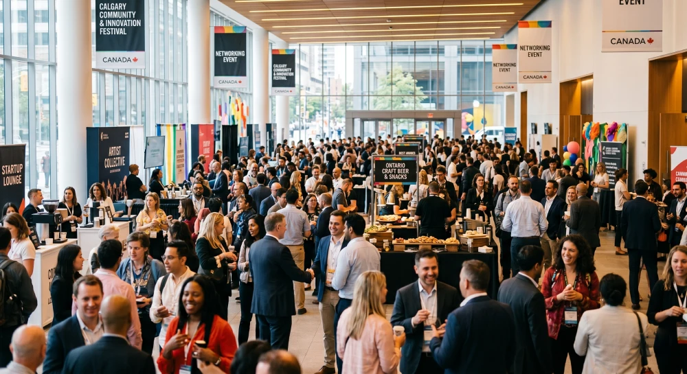 event software ROI A well-organized and successful community networking event made possible by custom event software