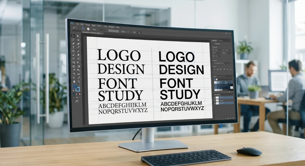 logo design psychology Comparing serif and sans-serif typography to create the perfect voice for a brand's logo.