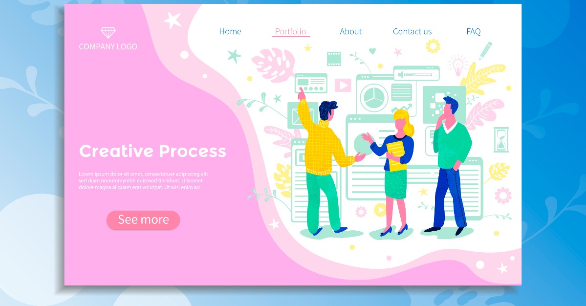 Landing page design